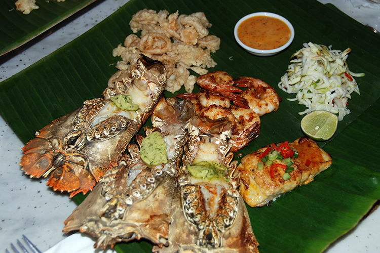 Seafood platter Bonton resort