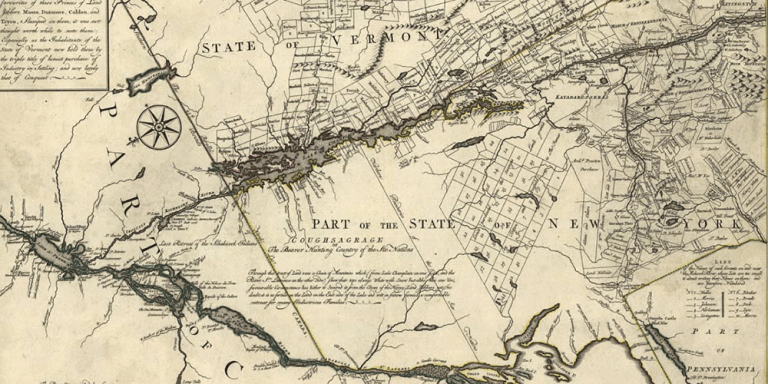 Map of Vermont 1780