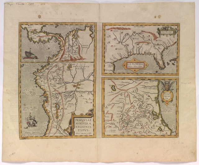 Florida Peru map - Ortelius