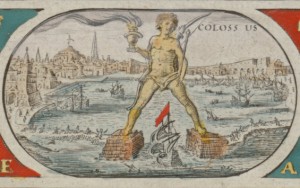 Willem Blaeu's map - Rhodes Colossus