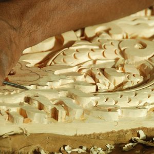Carving wood Bhutan