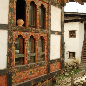 bhutanese painted window